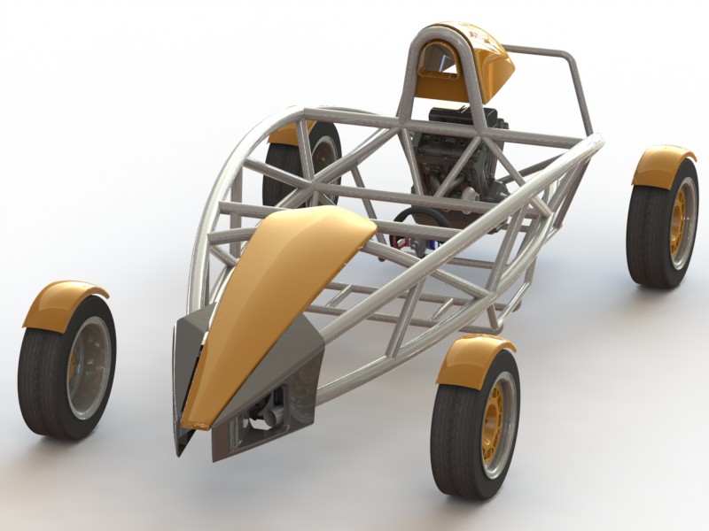 ariel-atom原子跑车3D图纸(无悬挂系统)